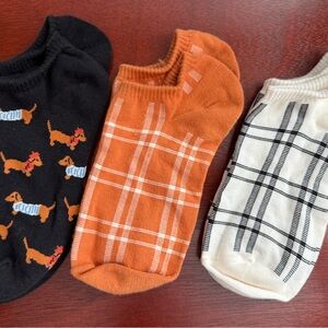 Target women’s Casual Socks - Black, Orange, and White